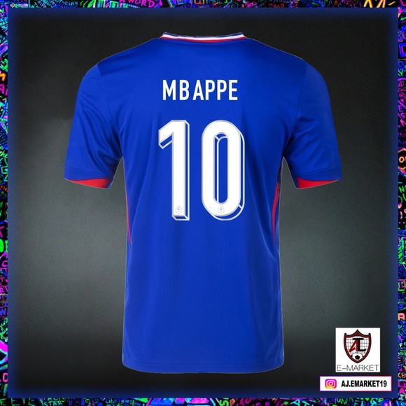 NWT Kylian Mbappe France Home Jersey 2024 (Player Version) - Picture 1 of 5